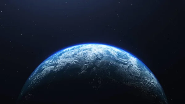 Uzaydan Görüntülenen Dünya Gezegeni Dünya Gezegeninin 3Boyutlu Render Nasa Tarafından — Stok fotoğraf
