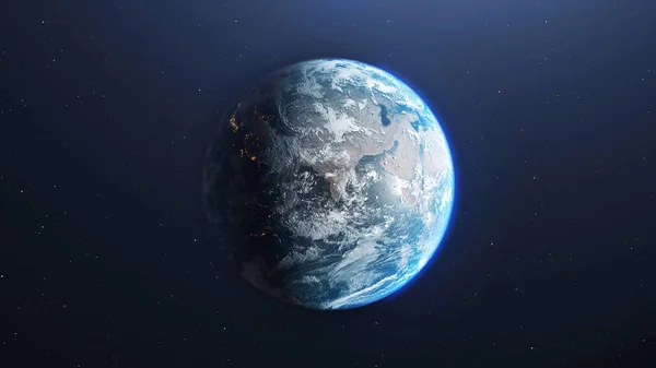 Earth Space Render Planet Earth Elements Image Provided Nasa — Free Stock Photo