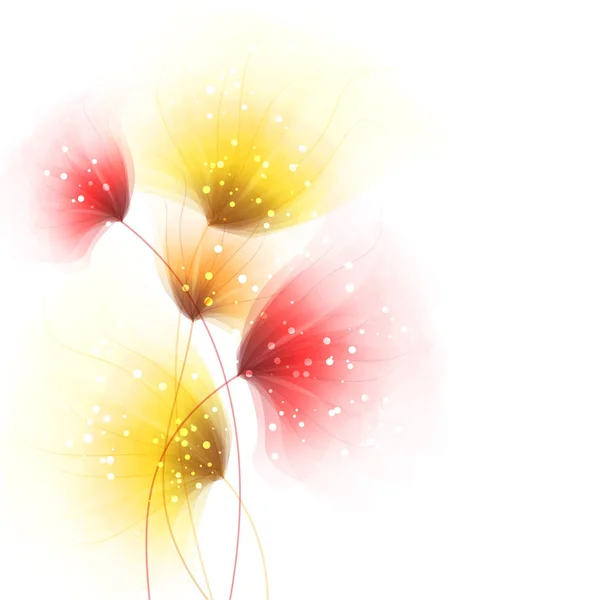 Fond Vectoriel Avec Des Fleurs Pastel — Image vectorielle