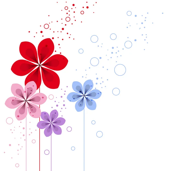 Vektor Bakgrund Med Pastellfärgade Blommor Eps — Stock vektor
