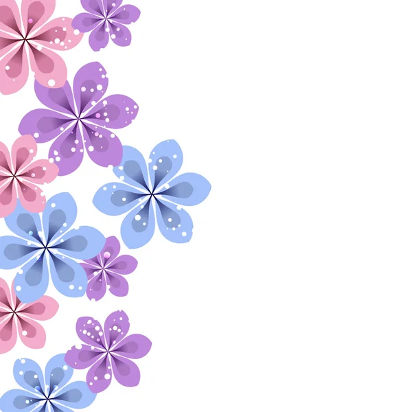 Fondo Vectorial Con Flores Pastel Eps — Archivo Imágenes Vectoriales