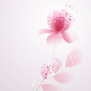 vektör arka plan mavi çiçek ile