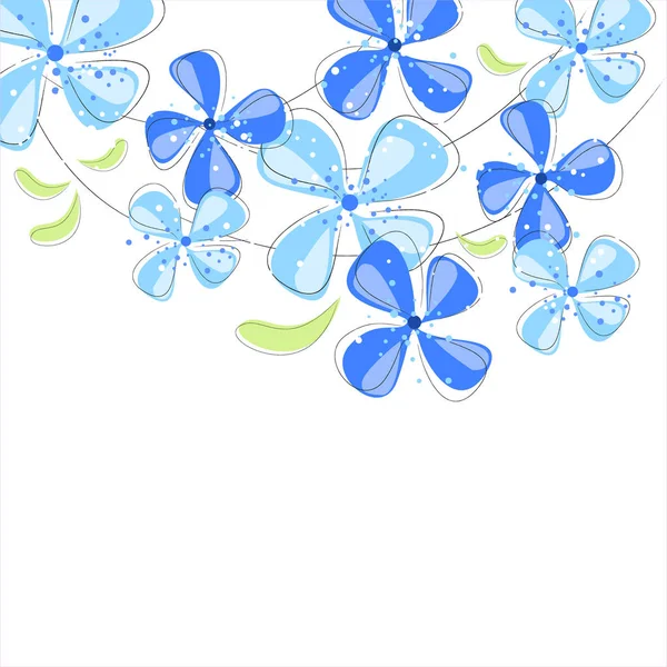 Fondo Vectorial Con Flores Pastel Eps — Vector de stock