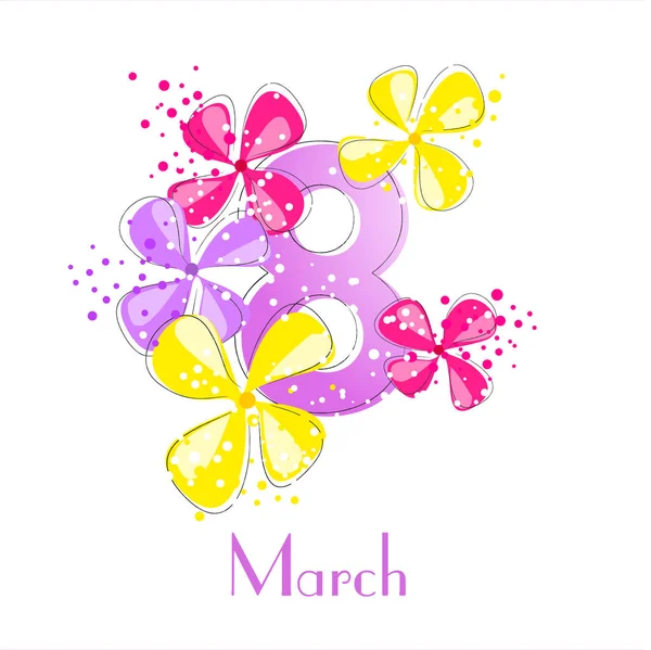 Векторный фон к 8 марта (женский день) ) — стоковый вектор