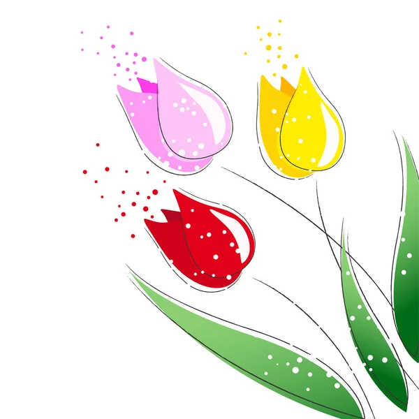 Primavera flor fondo — Vector de stock