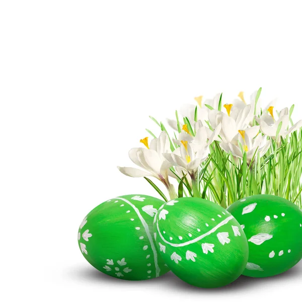 Easter decoration with Easter eggs. — Stock Photo, Image