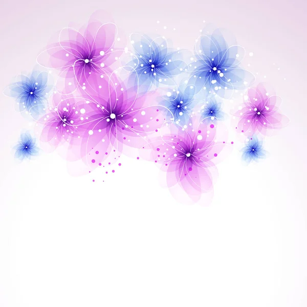 Vector Achtergrond Met Pastel Bloemen — Stockvector