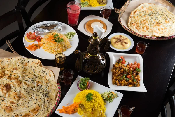 Detail View Various Arab Dishes — Stock Photo, Image