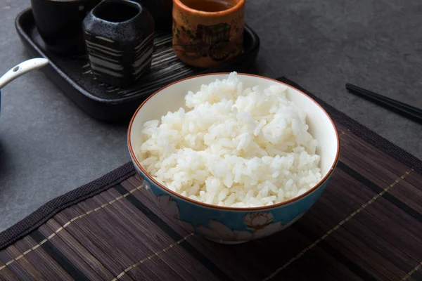 Hazırlanan Japon pirinç kase closeup