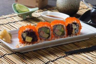 California Maki Sushi yakın çekim 