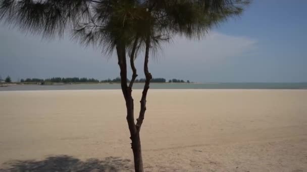 Dolly Záběr Klebang Beach Melaka Malajsie — Stock video