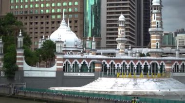 Kuala Lumpur, Malezya-7 Ocak 2018: Masjid Jamek Camii merkezi Kuala Lumpur içinde. Cami 1907 yılında inşa edilmiştir