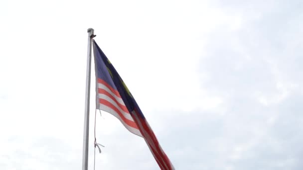 Bandera Malasia Dataran Merdeka — Vídeo de stock