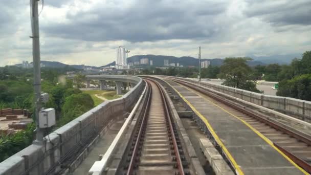 Kuala Lumpur Malaysia Luglio 2018 Allenatori Mrt Alla Stazione Bandar — Video Stock