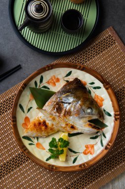 ızgara somon baş kabutoyaki