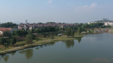 yeşil park lake Ariel görünümü