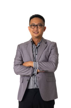 Gülümseyen bir Asya Anne portresi kapatın