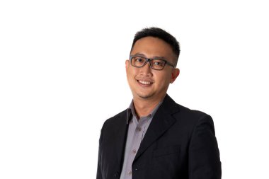 Gülümseyen bir Asya Anne portresi kapatın