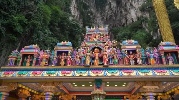 Batu Caves Malasia Agosto 2018 Templo Las Cuevas Batu Con — Vídeo de stock