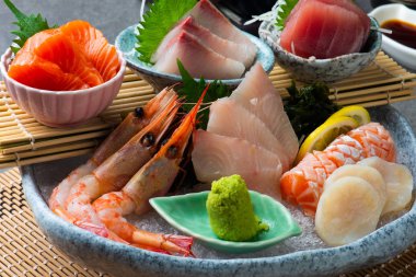 Big sashimi set - Japanese foo clipart