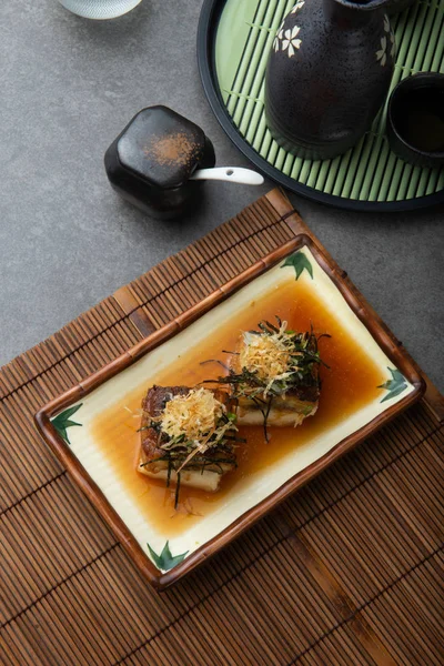 Japanese Tofu Unagi Eel — Stock Photo, Image