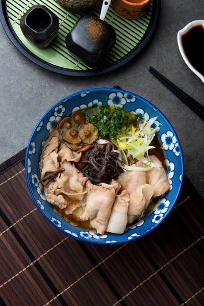 Pork Udon Noodle Seaweed — Stock Photo, Image