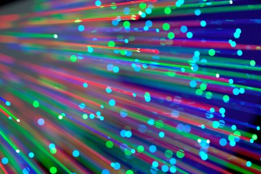 Çoklu renklerle, 3d optik elyaf soyut fotoğraf işleme