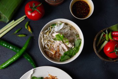erişte çorbası erişte bakso, geleneksel malay tarzı