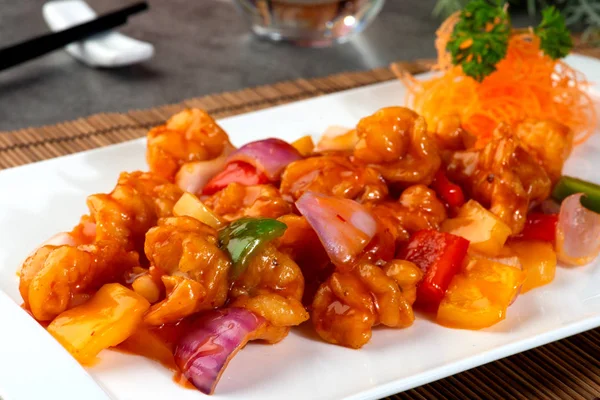 Close Shot Chinese Sweet Sour Pork — Stock Photo, Image