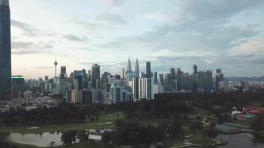 kuala lumpur şehir, Malezya görüntülerini havadan görünümü