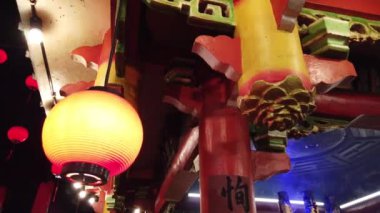 Çin fenerler yeni yıl festival süresince görüntüleri