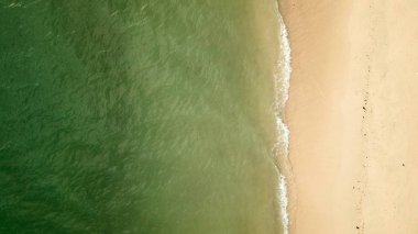 Malezya güzel plaj havadan görünümü