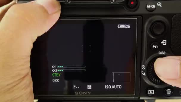 Kuala Lumpur Malaysia Juli 2019 Berömd Kamera Sony A7Iii Eller — Stockvideo