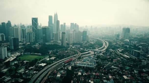 Куала Лумпур Малайзія Липня 2019 Повітряний Вид Місто Куала Лумпур — стокове відео