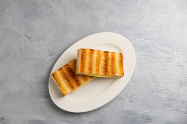 tereyağı ile kaya tost yakın çekim, Malezya tarzı