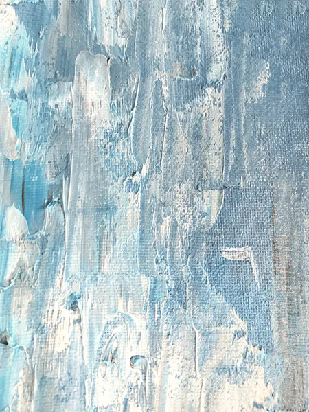 Fond Peinture Huile Avec Différentes Nuances Bleu — Photo