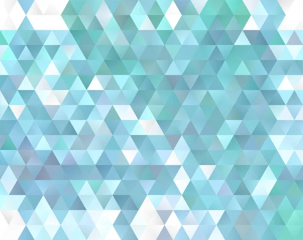 Vector Triangles Background Texture Turquoise Color — Stock Vector