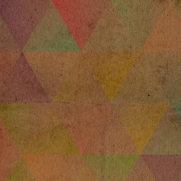 Trojúhelníky Krystal Starý Papír Textura Pozadí Šablona — Stock fotografie