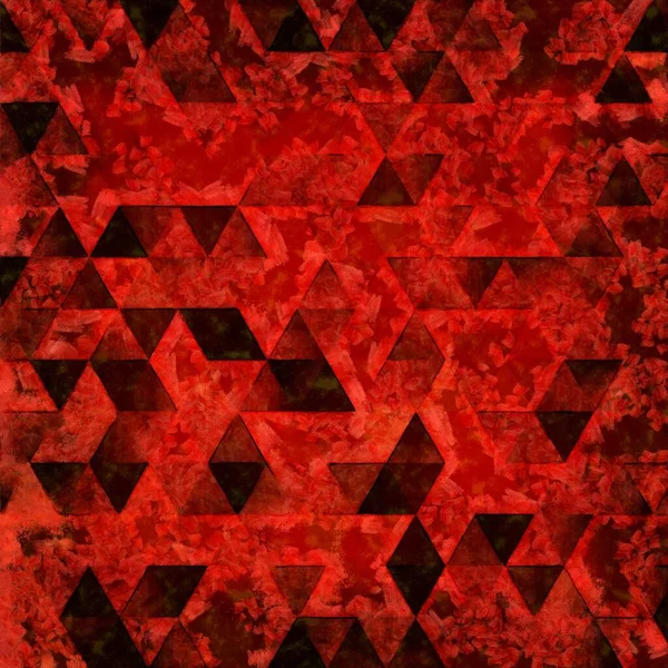 Kırmızı Üçgenler Boya Lekeleri Arka Plan — Stok fotoğraf