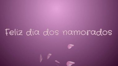 Animasyon Feliz dia dos Namorados, mutlu sevgililer günü Portekizce Dil, tebrik kartı