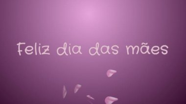 Animasyon Feliz dia das maes, mutlu anneler günü Portekizce Dil, tebrik kartı