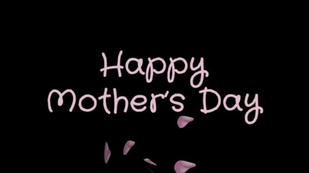 Animatie Happy Mothers day, wenskaart — Stockvideo