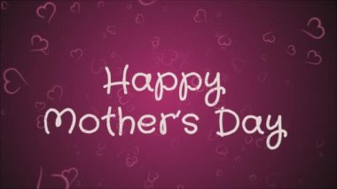 Animasyon mutlu anneler günü, tebrik kartı
