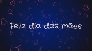 Animasyon Feliz dia das maes, mutlu anneler günü Portekizce Dil, tebrik kartı