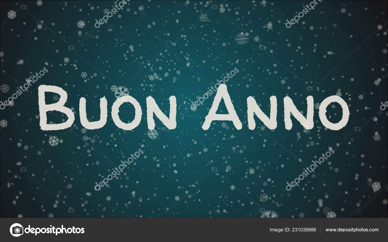 Buon Anno Happy New Year In Italian Language Greeting Card Stock Photo Image By C Chudakov 231039986