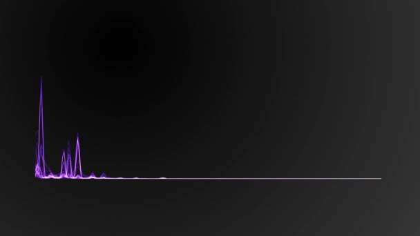 Animatie analoge platte equalizer — Stockvideo