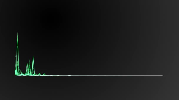 Animation analoger flacher Equalizer — Stockvideo