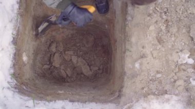 Ormandaki ekolojist bir toprak yarık kazma