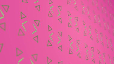 Üçgen ve çizgilerile 3d animasyon arka plan