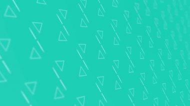 Üçgen ve çizgilerile 3d animasyon arka plan